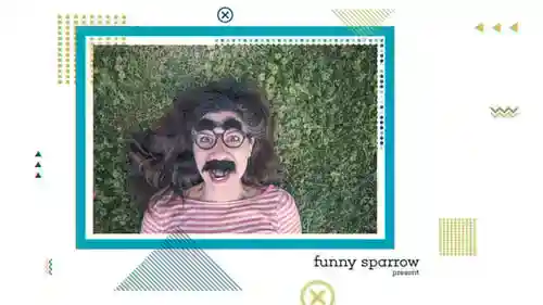 形状幻灯片视频显示彩色和instagram AE视频