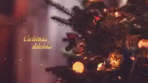 圣诞幻灯片和电影片头AE视频