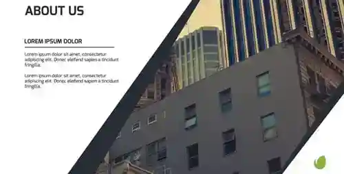 企业黑白风格图形切换AE视频