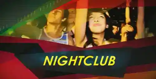 夜总会视频显示音乐会宣传画面AE视频