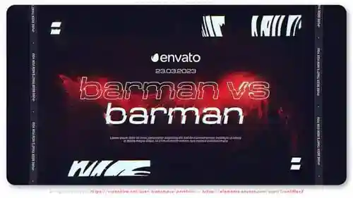 Barman 视频显示片头动画AE视频