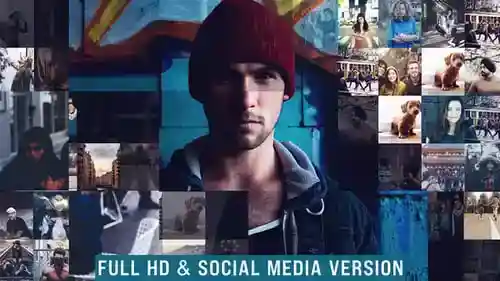 广告和专辑多照片展示AE视频