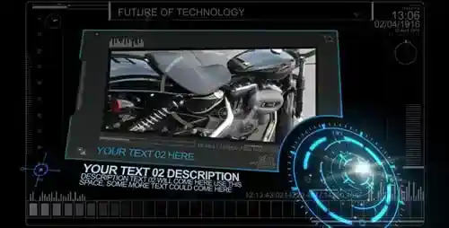 动作和通信科幻高科技高科技风格信息图文AE视频
