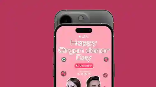 垂直冬季促销手机广告显示AE视频