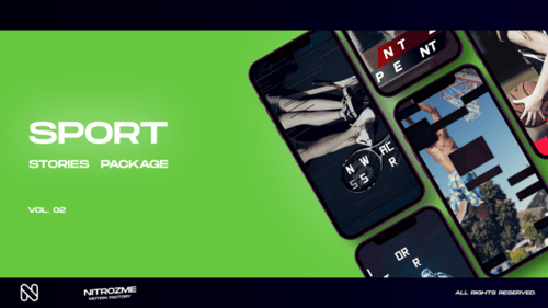 体育故事卷。02，视频显示ft。博客和品牌AE视频