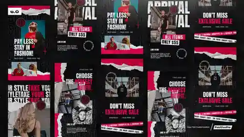 Instagram产品促销和广告AE视频