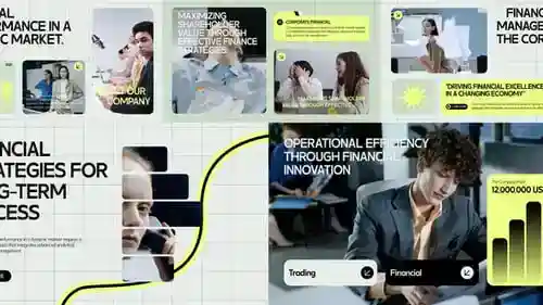 动画和清洁企业宣传包装元素AE视频