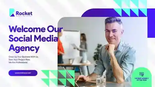 社交媒体代理代理促销和构建AE视频