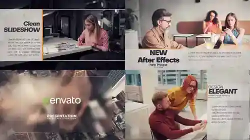 公司业务幻灯片代理商和博客AE视频