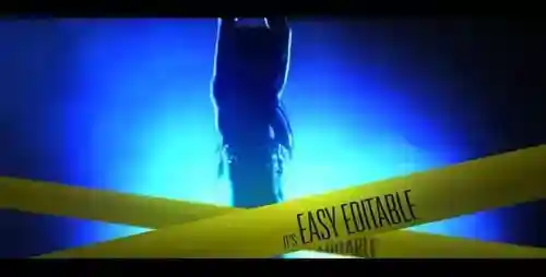 犯罪介绍视频显示监狱和电影AE视频