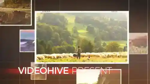 图片幻灯片和婴儿照片幻灯片AE视频