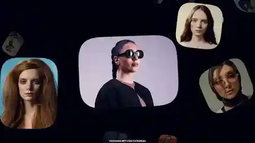 垂直旋转木马和3d AE视频