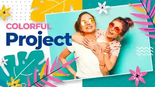 儿童卡通风格暑假夏季和最佳组合AE视频