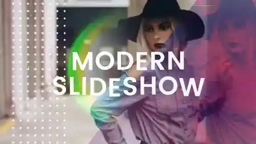 时尚现代幻灯片广告和美容AE视频