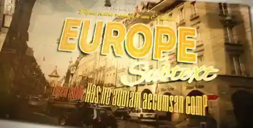 复古荒漠风格相册幻灯片和经典AE视频