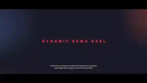 动态演示卷轴电影片头demo reel productions视频