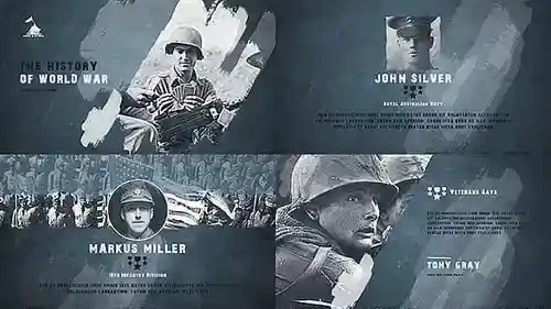 历史时间轴-纪录片回忆幻灯片Timeline cinematic History视频