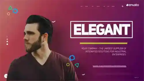 时尚片头鞋子和明亮的AE视频