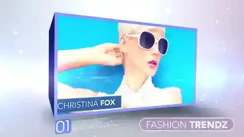 时尚趋势抽象艺术和商业AE视频