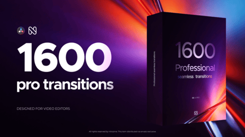 1600套过渡库无缝转场达芬奇模板