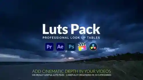 专业电影lut包用于视频颜色分级达芬奇模板