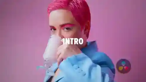 现代有影响力的片头与动态文本动画活动达芬奇模板