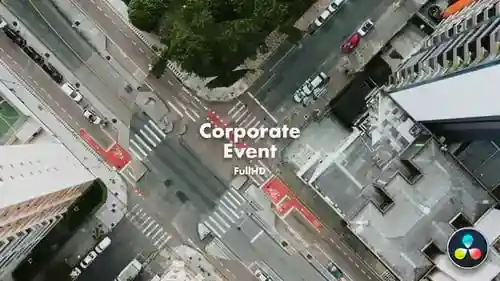 带有动画标题的现代企业活动介绍公司和演示达芬奇模板