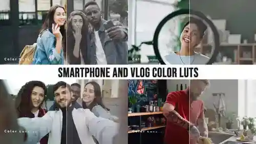 Vlog和移动视频电影颜色分级lutpremiere pro达芬奇模板