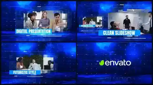 数字科技企业蓝色数据AE视频
