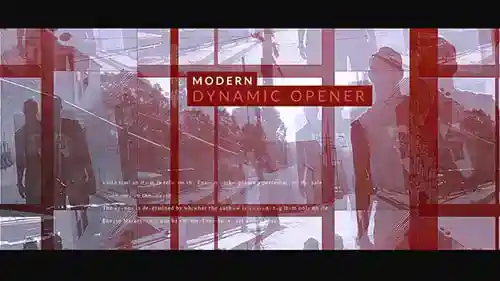 Glitch Showreel动作和快速切换动画AE视频
