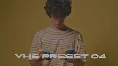 VHS预设视频显示80s失真AE视频