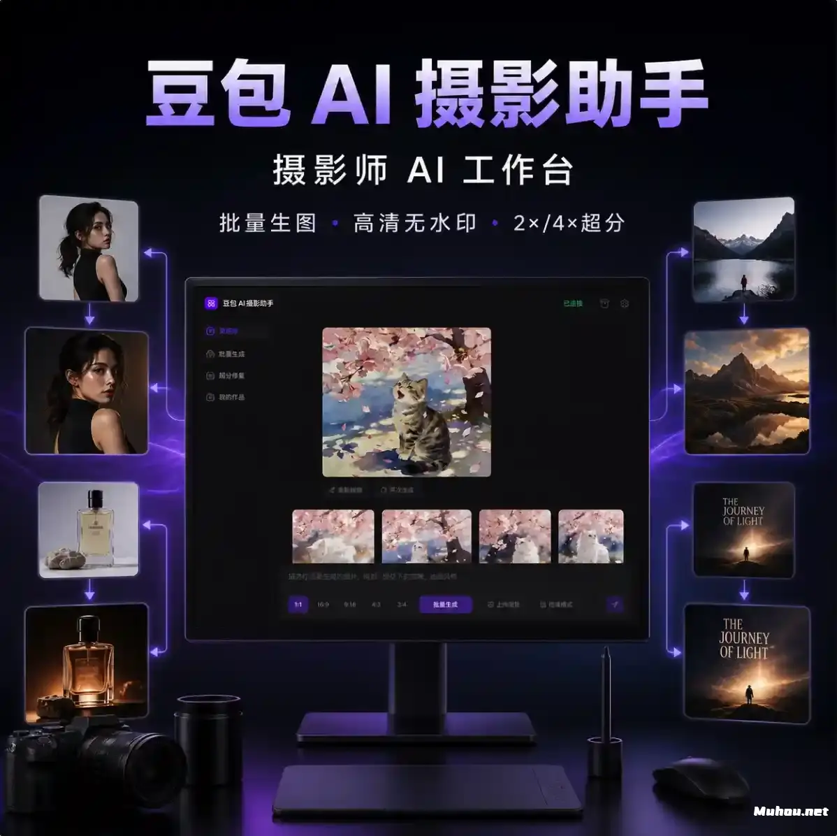 AI 摄影助手｜摄影师批量生图与专业后期工作台（Win/Mac）