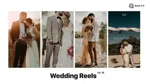婚礼卷轴第18日卷，视频显示英尺。抽象艺术和动画AE视频
