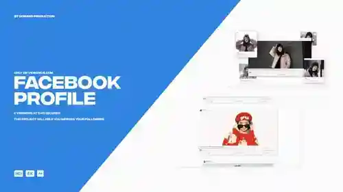 Facebook个人资料，视频显示《金融时报》。facebook和博客AE视频