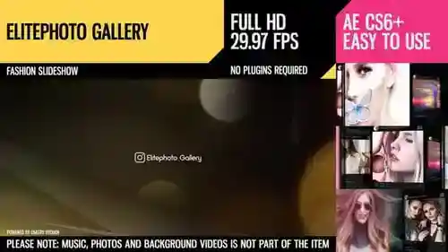 Elitephoto画廊展示展示，视频显示英尺。水晶和钻石AE视频