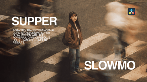 晚餐SlowMo，元素英尺。慢动作和视频效果与达芬奇解决达芬奇模板兼容