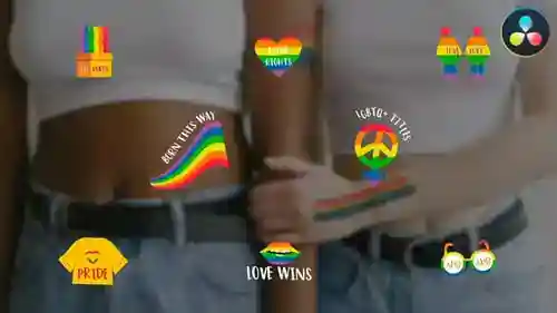 达芬奇解决的LGBTQ标题，标题英尺。LGBTQ和爱与达芬奇解决达芬奇模板兼容