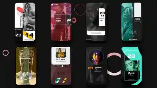 Instagram倒计时，产品促销金融时报。倒计时和移动故事与达芬奇解决达芬奇模板兼容。